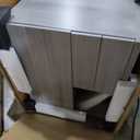 Bush Business Furniture Studio C Office Storage Cabinet with Drawers and Shelves in Platinum Gray