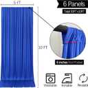 30x10FT Wrinkle Free Royal Blue Backdrop Curtains for Parties Blue Curtain Backdrop for Baby Shower Soft Backdrop Drapes for Birthday Party Photography Stage Background Home Decor 5ft x 10ft, 6 Panels