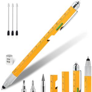 Dad Gifts for Fathers Day, Hongred 10 in 1 Multitool Pen, Stocking Stuffers for Mens Gifts for Him Husband, Father's Day for dad, Birthday for Men, Tools Cool Gadgets, Office Gift