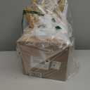 7.2FT Metal Arch Backdrop Stand and Cover Set, Gold Wedding Backdrop Arch Stand with Cover, Balloon Arch Stand with White Arch Cover for Birthday Party Baby Shower Graduation Ceremony Decorations