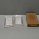 Gold 4x 6'' Floating Frame Set of 2, For Photo Sizes (2x3'', 3.5x 5'' up to 4x6'' ), Beautiful Metal Lace Edge Frames Adjustable Tabletop/Shelf Photo Frame, Classy Gift Choice for Wedding,