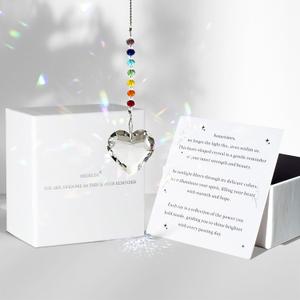 Birthday Gifts for Women Friendship,Valentines Day Inspirational Gifts for Her Friends Coworkers Girlfriend Wife Mom Daughter Sister Aunt Crystals Suncacther (Rainbow Colors)