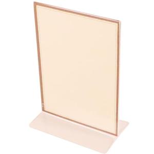 えいむ(AIM) Eimu T-Shaped Clear Menu Stand Vertical Small TS-104 20 pk 4"x 8"in