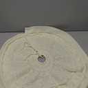 Luxury Knitted 24" White Christmas Tree Skirt for 4' Tree, Rustic Xmas Decor
