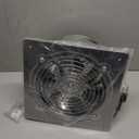 HG Power 8 Inch Kitchen Exhaust Fan, 576CFM Metal Attic Exhaust Fan, Wall Mounted Garage Ventilation Fan, Basement Extractor Fans with Backdraft Damper for Home Office Commercial Use, Silver