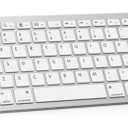 OMOTON Bluetooth Keyboard Compatible with iPad A16 11th 10th Generation, iPad 10.2 (9th/8th/7th), iPad Pro 13/12.9/11 inch, iPad Air/Mini and More iOS Devices, White