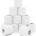 OK TAPE 12 Rolls Self Adhesive Bandage Wrap, Elastic Athletic Tape, Self Stick Bandage Tape, Vet Wrap, Medical Wrap for Wrist, Feet, 2" x 5 Yards - White