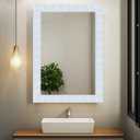 IVN Peel and Stick Wallpaper Border 4x196 Inch Blue Silver Crystal Mosaic Pattern Self Adhesive Decorative Wall Trim Accent Strip for Bedroom Kitchen Living Room Mirror Frame Bold Gothic Home Decor (Crystal Ice Diamond)