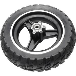 10x2.70-6.5 Solid Tire, 10 Inch Electric Scooter Puncture-Proof Replacement Wheel for Evercross H5 70/65-6.5 Super-Grip