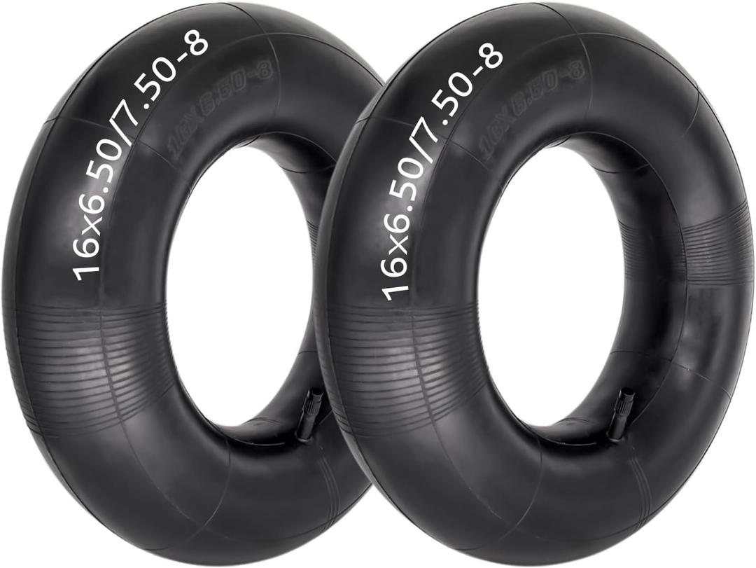 (2-Pack) 16x6.50-8 Inner Tube 16x7.50-8 Tube 650-8 Tube