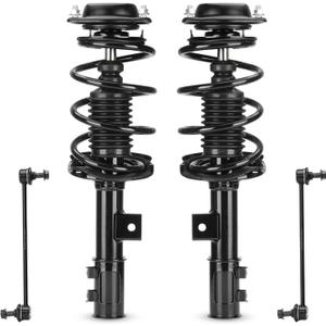 172708 172709 Front Struts Shocks w/Coil Spring & Sway Bar Links for Hyundai Elantra Sedan 1.8L (GLS, Limited) 2011-2013/ for Hyundai Elantra Sedan (1.8L, 2.0L) ALL Models 2014-2016 - [Exc. Hatchback]