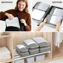 Compression Packing Cubes for Travel, Lightweight Vacation Travel Essentials, Travel Accessories for Suitcase Organizer Bags Set, Durable Luggage Organizer
