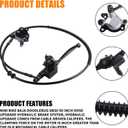Motor Upgraded Hydraulic Brake System The Left of The 7/8" Handlebars 50 inch Hose Compatible with Mini Bike Baja Doodlebug DB30 Minibikes Go Karts