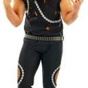 fun shack Mens 80s Rocker Costume, Rocker Halloween Costume Men, 80s Rock Costume, 80's Rocker Mens (Medium, Black)