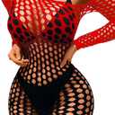 Kaei&Shi Sexy Cover Up, Hollow Out, Fishnet, Off One Shoulder Dress Size: 0-14