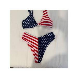 Swim | Patriotic Stars And Stripes Bikini Set |
, Size L