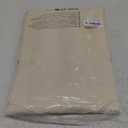 JIUZHEN Faux Linen Curtains for Bedroom, Rod Pocket Thick Semi Sheer Panels 63 Inch Length 2 Panels Privacy Protected Light Filtering Drapes for Living Room, 42 x 63 Inch, Khaki