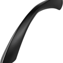 Black Cabinet Pulls 3 Inch Arch Twisted Matte Black Handles Drawer Kitchen Cupboard Bathroom Dresser Cabinet Hardware Zinc Alloy 10 Pack