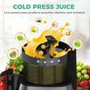 Juicer Machines, 5.3" Wide Feed Chute Cold Press Juicer for Whole Fruits & Vegetables, High Juice Yield with 2 Cups, Easy to Clean, Masticating Juicers Machine for Home Kitchen