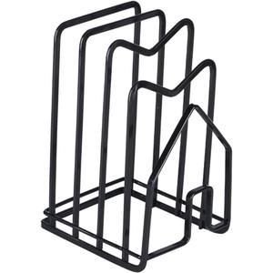 Pot Cover Holder and Cutting Board Storage Rack Organizer for Home Kitchen Space Saving Pan Organizer for Cabinets Lids and Bakeware Kitchen Storage Solution