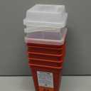 Oakridge Products Sharps Container for Home Use and Professional 1 Quart (5-Pack), Biohazard Needle and Syringe Disposal, Small Portable Container for Travel, CDC Certified