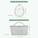 haakaa Wearable Silicone Breast Pump with Steriliser Bag, 2-in-1 Hands-Free Passive Breast Milk Catcher for Nursing Mom, Breastfeeding Essentials, 2-Pack 75ml Pumps & 1 Steriliser Bag (Grey)