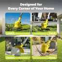 Cordless Weed Wacker Eater Brush Cutter Weed Trimmer with Blade Stringless, Medium weed eaters