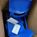 Flash Furniture Whitney 4 Pack Blue Plastic Stackable School Chair with 10.5'' Seat Height, Set of 4