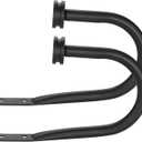 Curtain Holders, 2 Pack Matte Black Decorative Curtain Holdbacks for Wall Curtain Drapery
