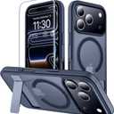 xiwxi for iPhone 17 Pro Max Case with Kickstand,[Compatible with Magsafe][1*Screen Protector],Military-Grade Protection & Anti-Yellowing,Magnetic Case for iPhone 17 Pro Max,Blue