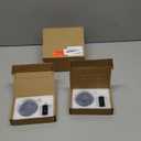 Windproof Door Stopper Indoor Heavy Duty Floor Door Stop Keep Door Open Mechanical No Drilling Door Stopper with Screws and Adhesive Pads, 2 Pack, Matt Black