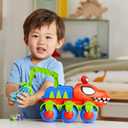 Spidey and his Amazing Friends Marvel Dino-Webs Crawler Toy Car Playset, Spider-Man & Goblin Raptor 4-Inch Action Figures, Kids Ages 3 & Up, 4.016 inches