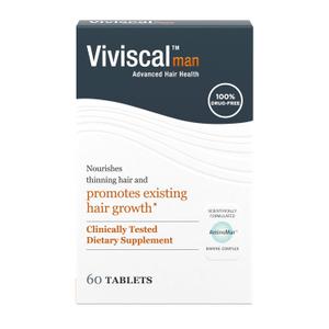 Viviscal Men's Hair Growth Supplements for Thicker, Fuller Hair Clinically Proven with Proprietary Collagen Complex, 60 Tablets - 1 Month Supply (2.46 Ounce (Pack of 1))