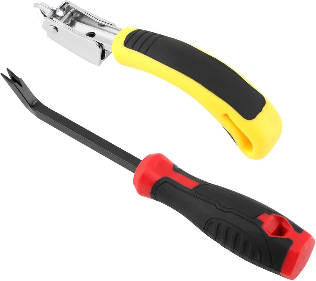 Staple Remover, 2 Pack Heavy Duty Staple Remover Tool, Upholstery Stapler Puller Lifter Tool for Carpet, Wood, Hardwood Floors, Construction, Furniture
