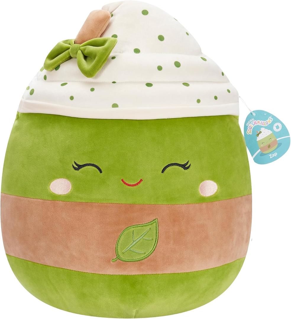 Squishmallows Original 16in Zap The Iced Matcha Latte Official Jazwares Plush (Large)