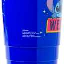 Silver Buffalo Disney Lilo and Stitch Lets Get Weird Plastic Tumbler with Lid and Straw, 32 Ounces