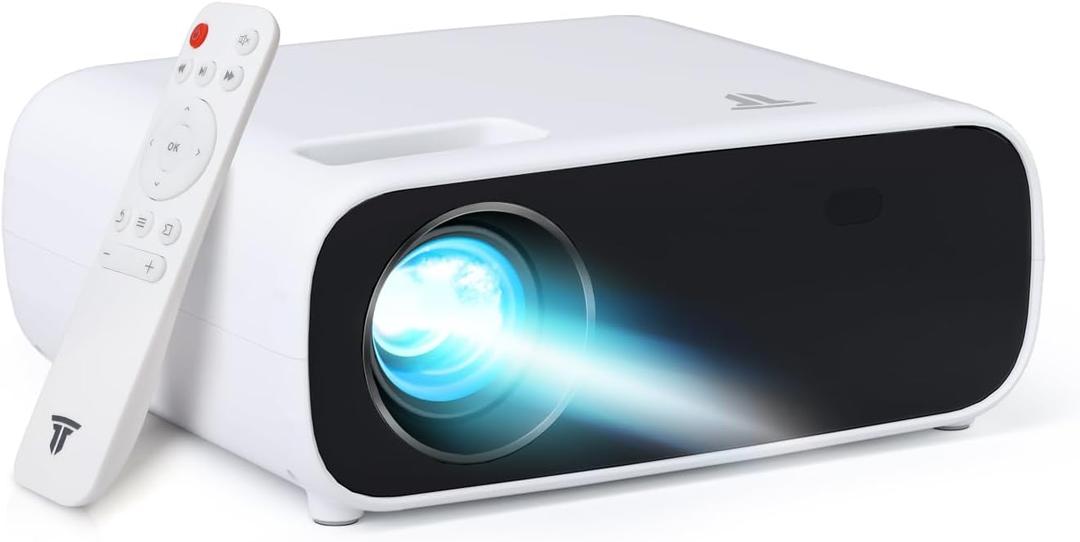 Projector with WiFi and Bluetooth Full HD 1080P Support 4K,18000L Outdoor Bedroom Movie Projector Compatible with Android/iOS/Laptop/TV Stick/X-Box/HDMI/USB