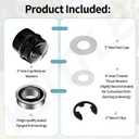 9040H Front Wheel Bushing to Bearing Conversion Kit Compatible with Craftsman, Poulan, Husqvarna, Jonsered, Murray Lawn Mower Fits 532009040, 532124959, 91334, 491334MA, 5920H, 9040HR, 9040N