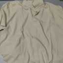 COOFANDY Men's Casual Short Sleeve Button Down Shirt Textured Summer Beach Shirt (Beige, XXL)