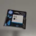 HP 65 Black Ink Cartridge Printers | Works with Printer Series: AMP 100, DeskJet 2600, 3700; Envy 5000 | Eligible for Instant Ink | N9K02AN