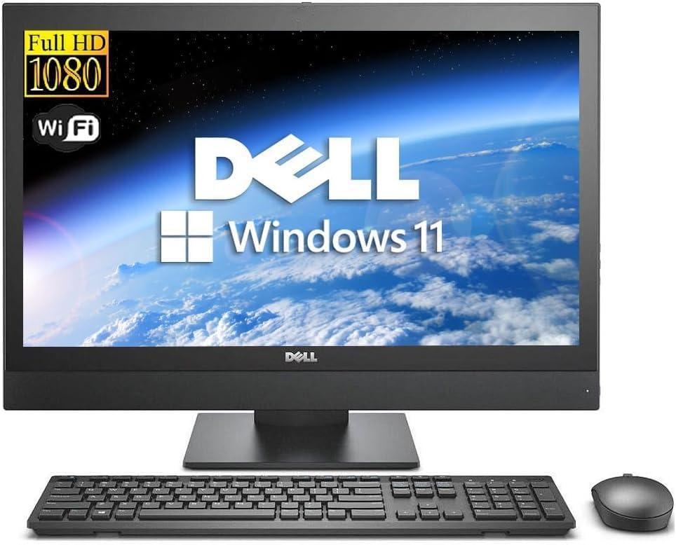 Dell OptiPlex 5250 21.5-Inch FHD All-in-One Desktop PC, Win11Pro, Pentium G4560 3.5GHz, 8GB RAM, 256GB SSD, Keyboard and Mouse, WiFi, HDMI 