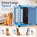 54" L x 36" W x 46" H Extra Large Travel Dog Crate for 2 Dogs with Divider