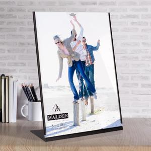 Malden International Designs Modern Life Millenium Metals Matte Black Metal Picture Frame, 8x10, Black