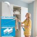 Kefanta Duster Heavy Duty Dusting Kit,5.5 ft Long Extendable Handle with 12 Disposable Microfiber Duster Refills for Home Cleaning, Ceiling,Fan, Blind,Window |Traps 5X More Dust Than Feather Dusters