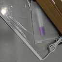 Acrylic Dry Erase Board with Light 11.8 X 7.9 Clear Light up Dry Erase Board with Stand Desktop Glow Memo LED Letter Rewritable Message Board White Board LED Note Board with 7 Color Markers