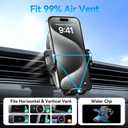 2026 New Car Vent Phone Holder [Thick Cases Friendly] Rotatable Universal Phone Mount for Your Car with Wide Clamp, Car Phone Holder Mount for iPhone 17 Pro Max 15 14 13 Samsung S25