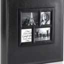 Ywlake Photo Album 4x6 600 Pockets Photos, Extra Large Capacity Family Wedding Picture Albums Holds 600 Horizontal and Vertical Photos Black