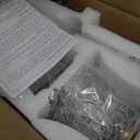 Vintage Bathroom Vanity Light Fixtures, Black and Gold 3-Light Vanity Light, Antique Bathroom Lighting Fixtures Over Mirror with Crystal Glass Shade, Vanity Lights for Bedroom Living Room Hallway