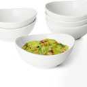 Sweese 4 oz Very Small White Porcelain Bowls - Set of 6 Dipping, Sauce, Salsa & Snack Bowls, Mini Ceramic Bowls for Condiments & Charcuterie