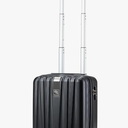 Hanke 14 Inch Underseat Carry On Luggage with Wheels Hard Shell Suitcases Carry On Bag Lightweight Small Mini Suitcase Tsa Luggage for Travel.（Jet Black